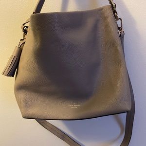Tan slouchy Kate spade bag